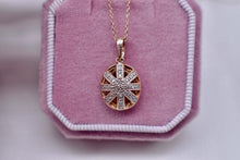 Load image into Gallery viewer, LeVian 14K Rose Gold Oval Pink Tourmaline and Diamond Reversible Necklace
