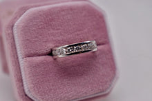 Load image into Gallery viewer, Vintage 14K White Gold Diamond Channel Set Wedding Band 1.10cts
