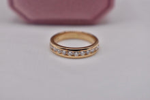 Load image into Gallery viewer, Vintage 14K Yellow Gold Channel Set 0.50cts Diamond Wedding Band
