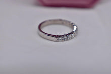 Load image into Gallery viewer, 14K White Gold Vintage 0.75cts Eleven Stone Diamond Anniversary Band
