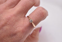 Load image into Gallery viewer, Victorian 14K Gold Classic Solitaire Old Mine Cut Diamond Engagement Ring 0.36cts
