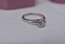 Load image into Gallery viewer, Art Deco 14K White Gold Diamond Illusion Engagement Ring 0.45cts
