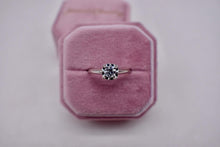 Load image into Gallery viewer, Art Deco 14K White Gold Diamond Illusion Engagement Ring 0.45cts
