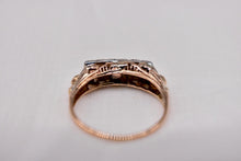 Load image into Gallery viewer, Victorian 14K Yellow Gold Three Stone Opal Ring
