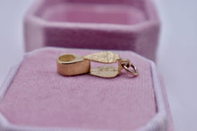 Load image into Gallery viewer, Vintage 14k Gold &amp; Zircon Animated Jewelers Loupe Charm
