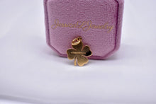 Load image into Gallery viewer, Preloved Authentic TCO Vintage 18K Yellow Gold Four Leaf Clover Luck Pendant
