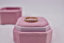 Load image into Gallery viewer, Vintage 14K Yellow Gold Channel Set 0.40cts Diamond Wedding Band
