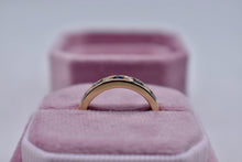 Load image into Gallery viewer, Vintage 14K Yellow Gold Vintage Channel Set Sapphire &amp; Diamond Band
