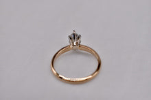 Load image into Gallery viewer, Vintage 14K Yellow Gold Solitaire 0.36cts Marquise Diamond Engagement Ring
