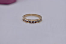 Load image into Gallery viewer, Vintage 14K Yellow Gold Channel Set 0.40cts Diamond Wedding Band

