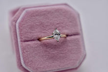 Load image into Gallery viewer, Vintage 14K Yellow Gold Solitaire 0.36cts Marquise Diamond Engagement Ring
