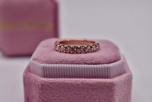 Load image into Gallery viewer, Vintage 14K Rose Gold 1.00cts Natural Diamond Wedding Band
