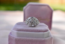 Load image into Gallery viewer, Antique Art Nouveau 14K Yellow Gold &amp; Platinum Old European Cut Natural Diamond Ring
