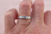 Load image into Gallery viewer, Vintage Platinum Natural Diamond 1.00cts Channel Set Anniversary Band
