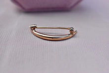 Load image into Gallery viewer, Vintage Victorian 14K Yellow Gold Crescent Moon Pearl Brooch/Pin
