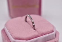 Load image into Gallery viewer, Vintage Art Deco Platinum Natural Diamond Channel Set Eternity Band
