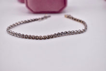 Load image into Gallery viewer, 10K White Gold Vintage Round 1.00cts Natural Diamond Illusion Style Tennis Bracelet
