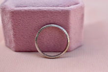 Load image into Gallery viewer, Platinum Art Deco Very Worn Hand Engraved Wedding Band – Vintage Ring
