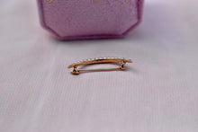 Load image into Gallery viewer, Vintage Victorian 14K Yellow Gold Crescent Moon Pearl Brooch/Pin

