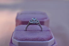 Load image into Gallery viewer, 14K White Gold Double Halo IGI Certified 1.30cts Lab Grown Oval Diamond Engagement Ring
