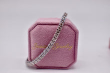 Load image into Gallery viewer, 14K White Gold Vintage Round 2.50cts Natural Diamond Tennis Bracelet
