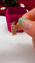 Load and play video in Gallery viewer, Reserved Listing Vintage 14K Yellow Gold Golf Bag Charm
