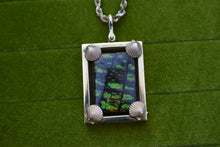 Load image into Gallery viewer, 14K Solid Yellow Gold Rare AA/A+ Grade Heavy Opalized Ammolite Fossil Necklace
