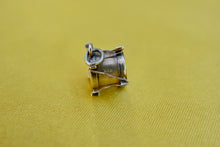 Load image into Gallery viewer, 14K Yellow Gold Mother of Pearl Snare Drum Vintage Charm or Pendant
