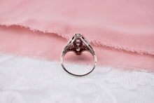 Load image into Gallery viewer, Vintage Art Deco 14K White Gold Filigree Diamond Engagement Ring
