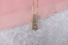 Load image into Gallery viewer, 14K Yellow Gold Diamond Journey Ladder Necklace
