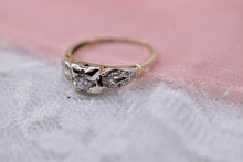 Load image into Gallery viewer, Art Deco 14K White and Yellow Gold Diamond Engagement Ring
