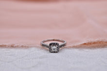 Load image into Gallery viewer, EGL Certified Custom Princess Cut Diamond Engagement Ring 0.34cts Center
