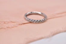 Load image into Gallery viewer, Vintage 14K White Gold Diamond Wedding Band
