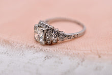 Load image into Gallery viewer, Reserved Listing Final Payment Vintage Platinum Art Deco Old European Diamond Engagement Ring

