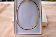 Load image into Gallery viewer, Vintage 14K Solid Gold Tri Color Omega Necklace 6.1mm 16&quot;
