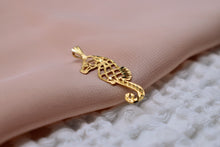 Load image into Gallery viewer, Vintage 14K Yellow Gold Cut Out Seahorse Pendant
