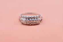 Load image into Gallery viewer, Vintage Art Deco 14K White Gold Rectangle Halo Diamond Engagement Ring
