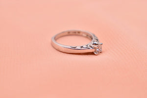 Vintage Na Hoku Brand Diamond Solitaire Engagement Ring
