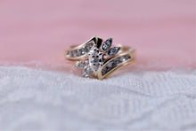 Load image into Gallery viewer, Reserved Listing Custom Design for 14K Yellow Gold Vintage Marquise Diamond Ring
