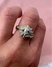 Load image into Gallery viewer, Reserved Listing Custom Design for 14K Yellow Gold Vintage Marquise Diamond Ring
